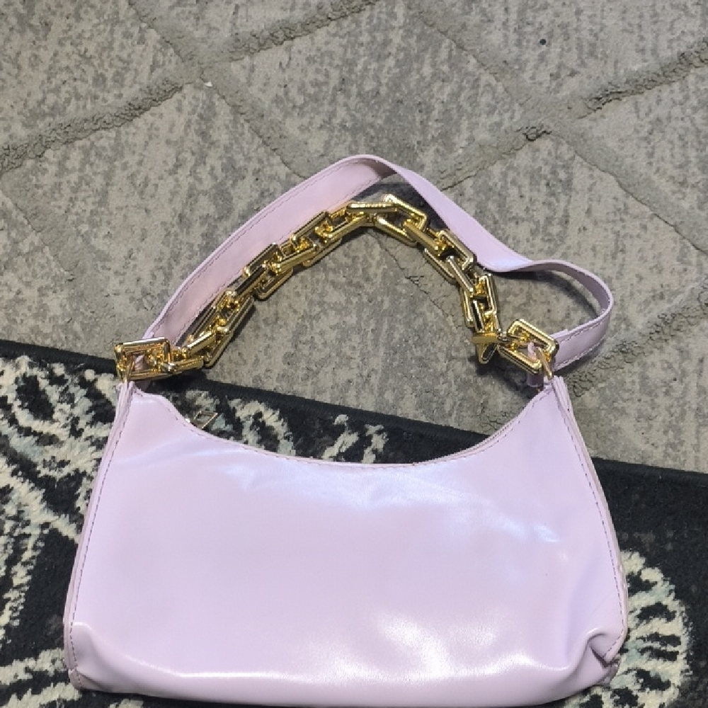 Elegant Pink Chain Shoulder Bag